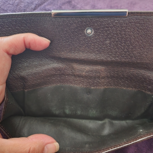 Gucci GG Monogram Womens Brown Canvas Long Bi-fold Wallet - Picture 9 of 16